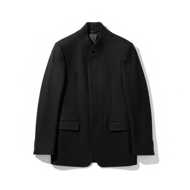 우영미 하이넥 울 자켓 110