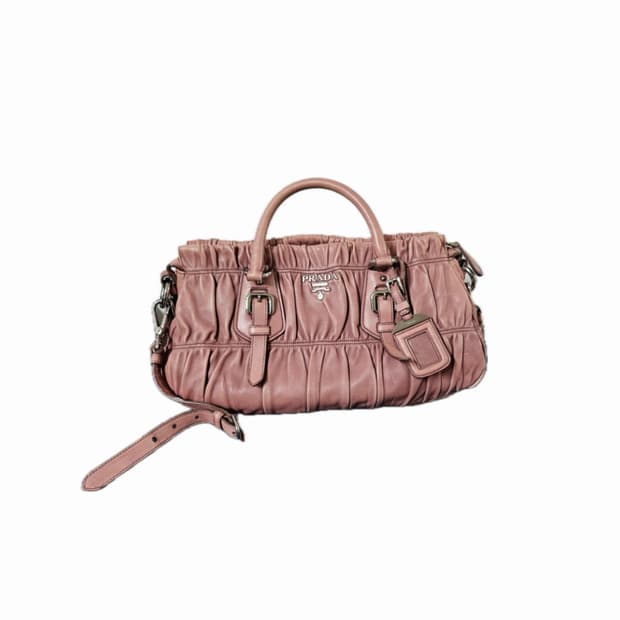 Prada Gaufre 프라다 고프레 레더백 핑크