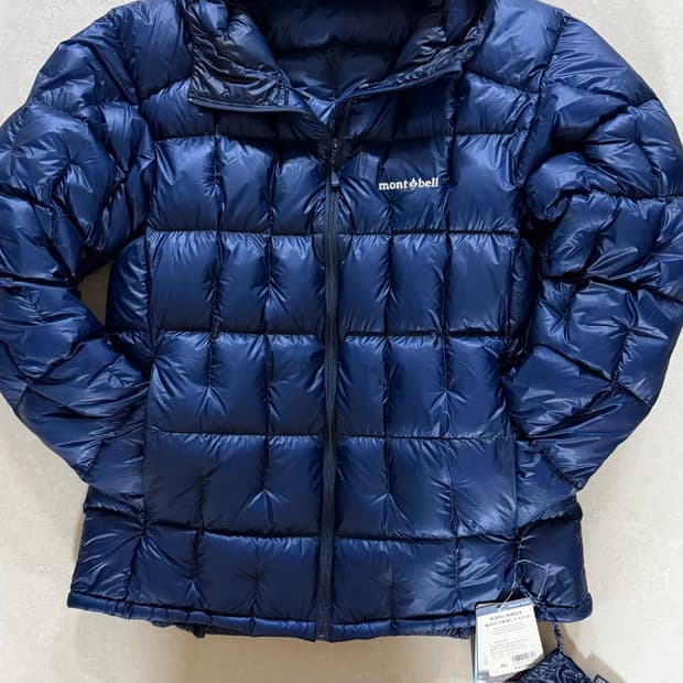 몽벨 플라즈마 1000 알파인 다운 파카 네이비 XL(새제품)