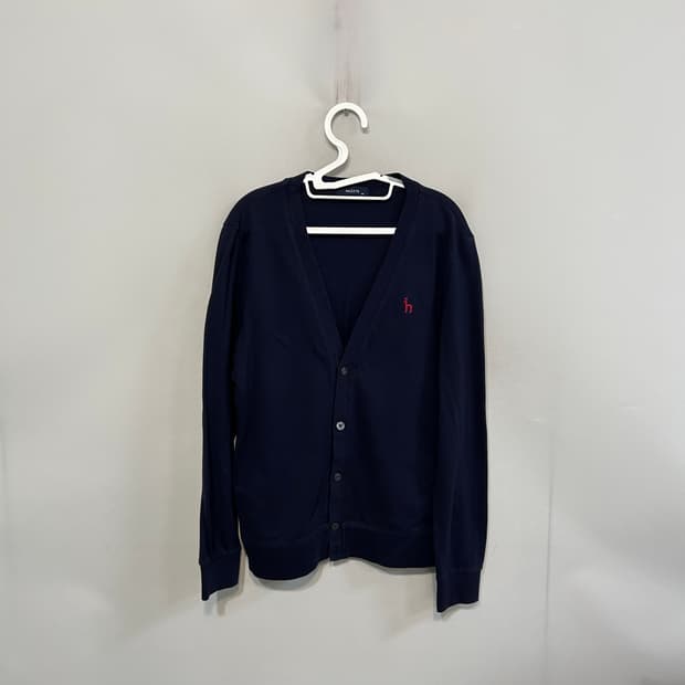 헤지스 남성 니트 가디건 100