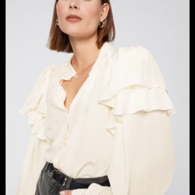 앤아더스토리즈 실크 블라우스