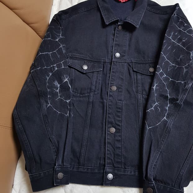 슈프림 시보리 데님 트러커 자켓 블랙 23SS