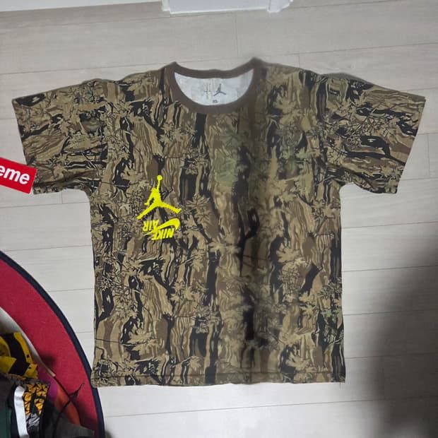[XL] 트래비스 스캇 캑터스잭 조던 highest 반팔 티셔츠 카모