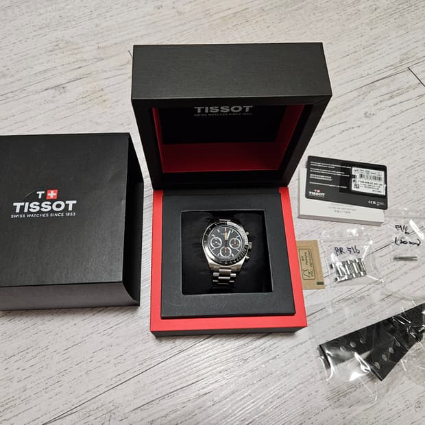 티쏘 PR516 메커니컬 크로노그래프 41mm