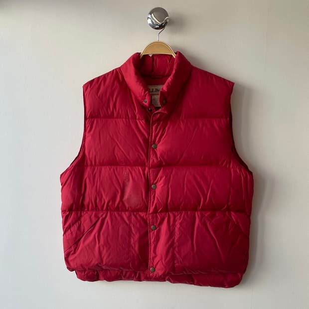 80’s Goose Down vest L 엘엘빈 구스 다운 푸퍼 베스트 