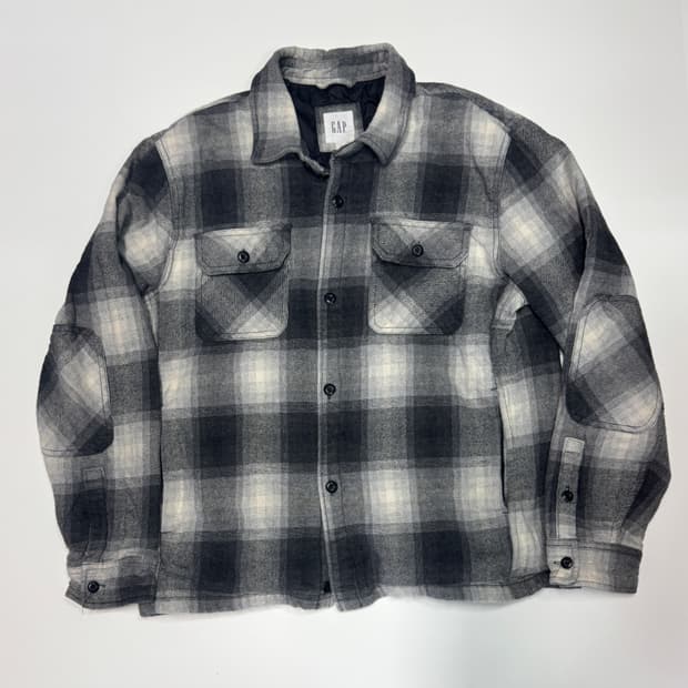GAP 갭 타단체크 투 포켓 셔츠자켓 L