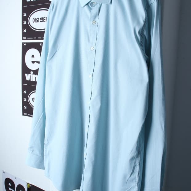 (3XL) 앤드지 셔츠 남방 빅사이즈 도트패턴 그린-H34968