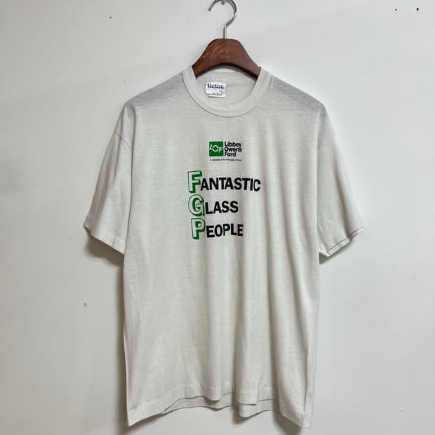 빈티지 90s FGP Libbey 티셔츠