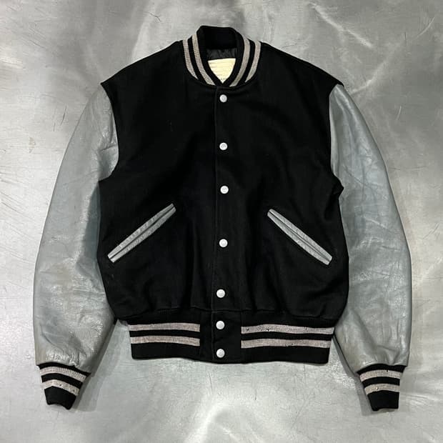  USA 드롱 레더 바시티 자켓 y14566