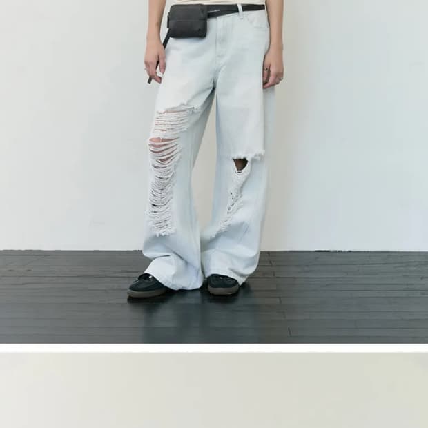 밀로우먼 커브드 데미지 와이드진