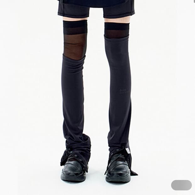 OJOS Button Slit Leg Warmer