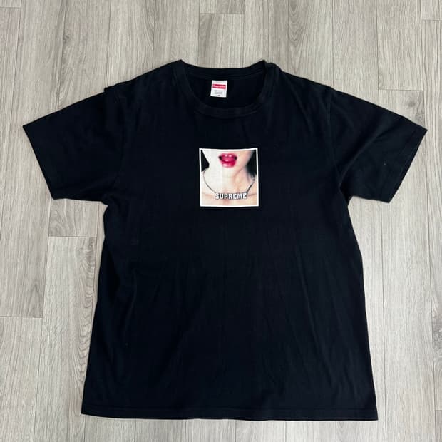 슈프림 18SS 네크리스 반팔 티셔츠 블랙