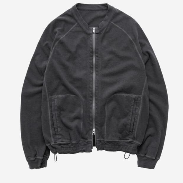 [3] 폴리테루 러프셋 집업 퍼플 차콜