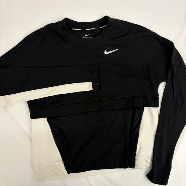 [S] 나이키 러닝 드라이핏 긴팔 티셔츠 블랙