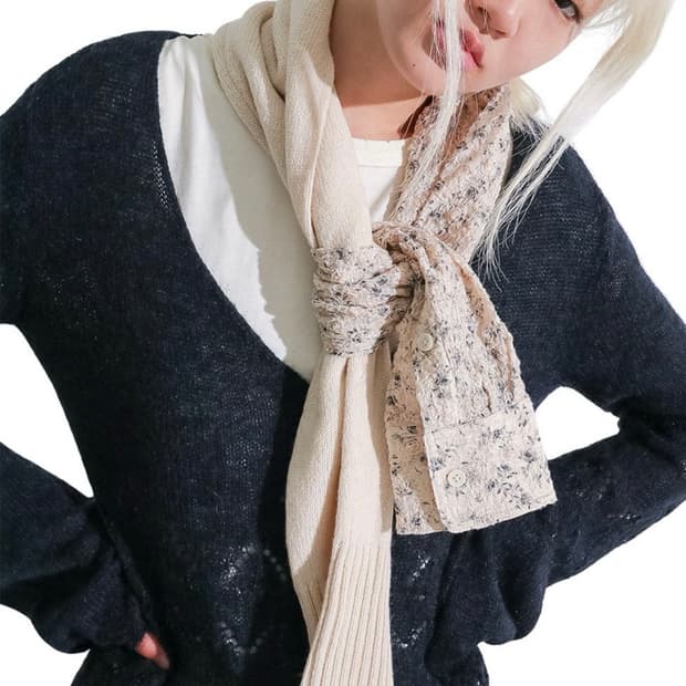 퍼버즈 25 FW 더블 슬리브 스카프