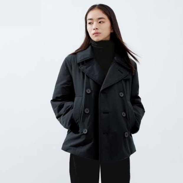 uniqlo u 패디드 쇼트 피코트 라지사이즈