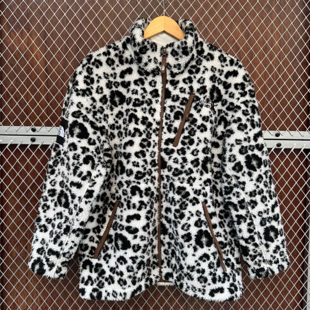 노스페이스 리모 플리스자켓 레오파드 후리스 뽀글이 L