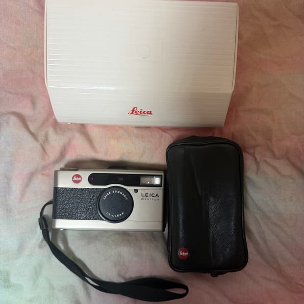 S급 라이카 미니룩스 필름카메라 박스, 파우치 포함