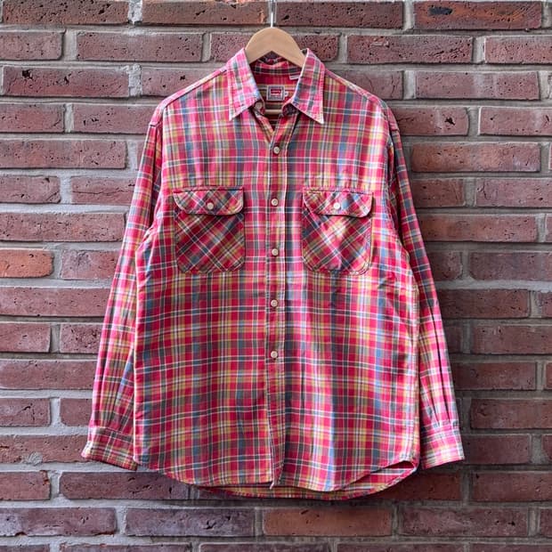 90s 리바이스 Levi’s 체크 워크 셔츠 (포르투갈 생산)