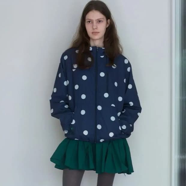 노컨텐츠 도트 바람막이