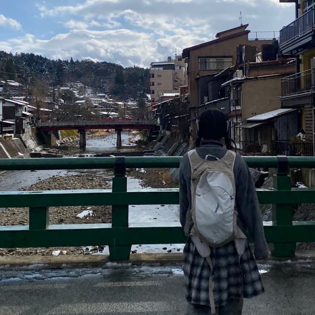 COS 체크 울 스커트 S