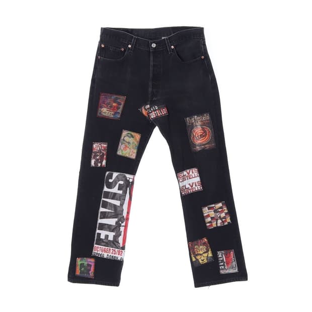 리바이스록 밴드 패치워크 데님 팬츠 청바지 (남성 34in)