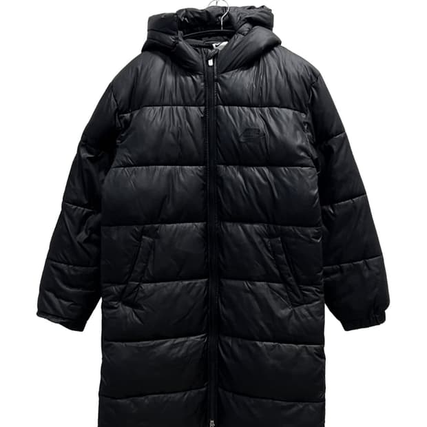 (L) 나이키 NSW 키즈/우먼스 솜 롱패딩 자켓 블랙