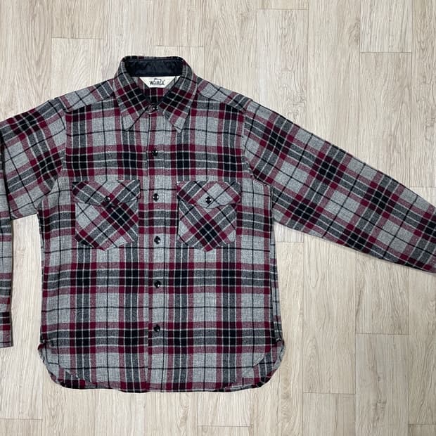 95) 70's 울리치 체크 울 워크셔츠(RRL&LVC&폴로)