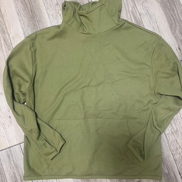 waffle hooded t-shirts (avocado)