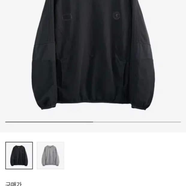 [3] 폴리테루 노매뉴얼 리가 스웻 블랙 스웨트셔츠