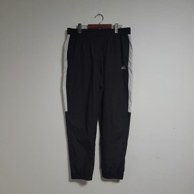 (2XL) ADIDAS 아디다스 삼선 트레이닝 바지 블랙 비닐