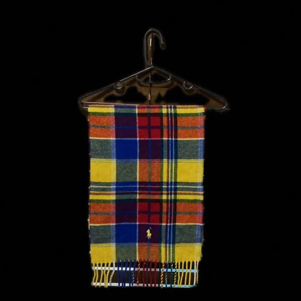 [거의새상품] 폴로 랄프 로렌 옐로우멀티 머플러