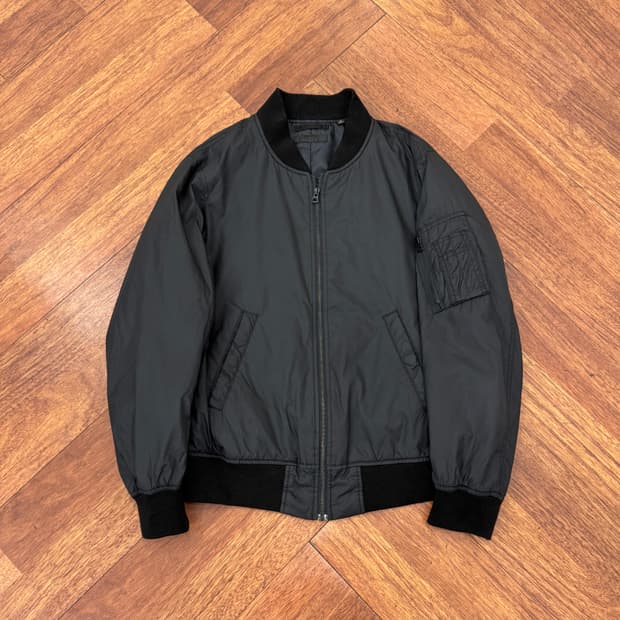 M 유니클로 블랙 MA-1 항공점퍼 자켓 