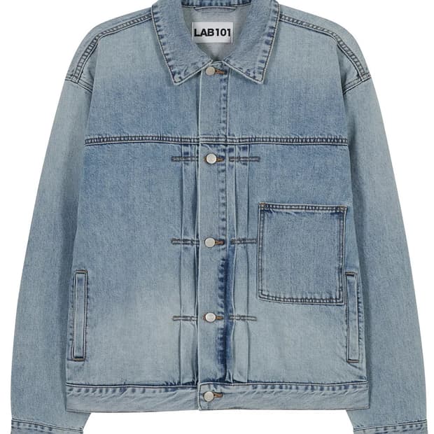 Lab101 MID BLUE DAMAGE WASHED TYPE1 TRUC