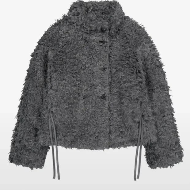 코이세이오 퍼자켓 다크그레이