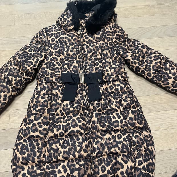 셀덴 여아 레오파트 패딩