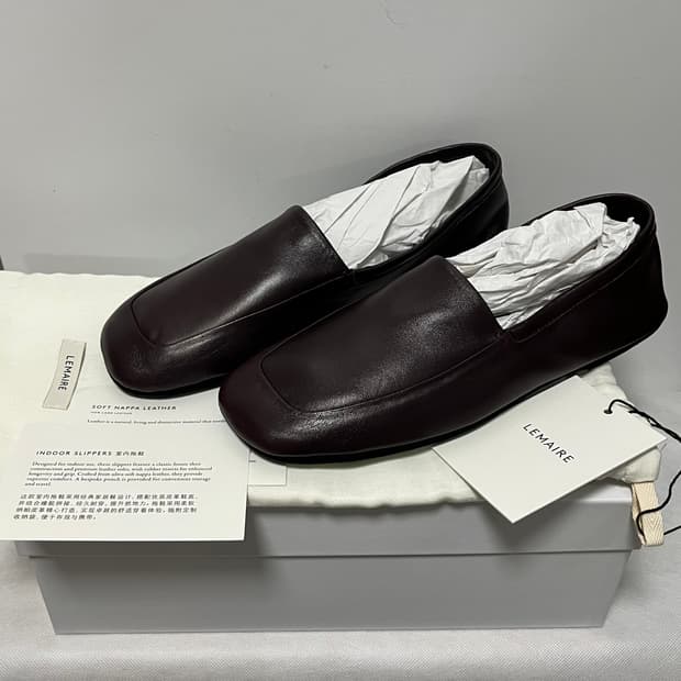 [42]르메르 25fw 인도어 로퍼/다크 에그플란트