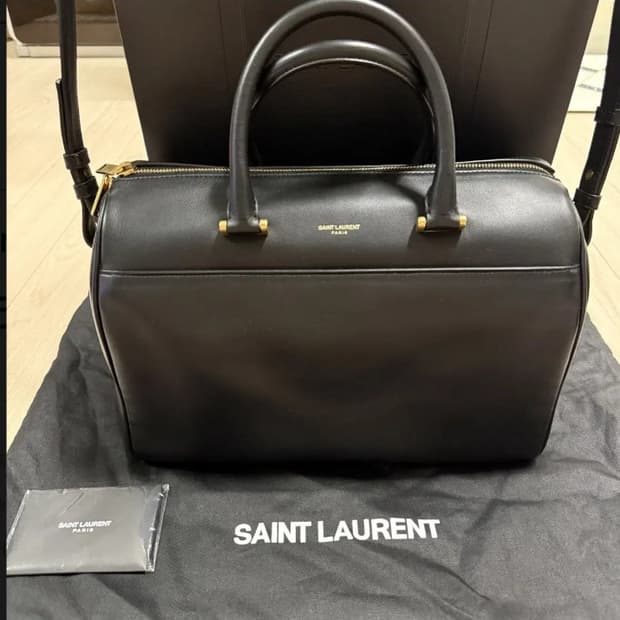 SAINT LAURENT 생로랑 스무스 레더 토트 크로스백