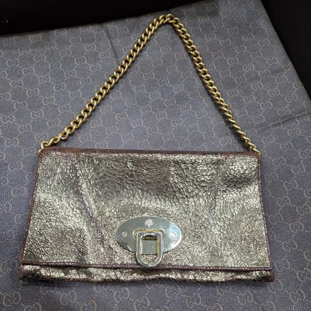 멀버리 크랙가죽 미니 숄더