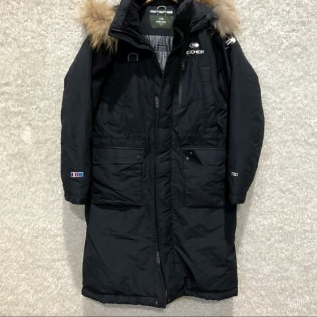 아이더 오리털 덕다운 롱패딩 90/S