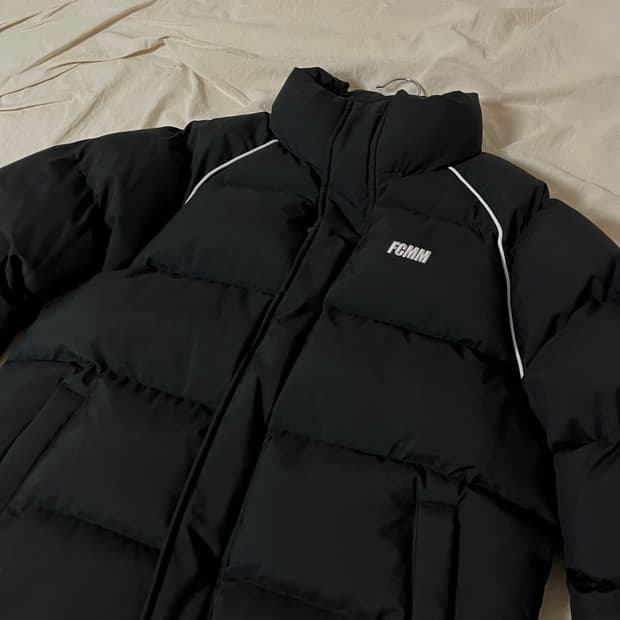 FCMM 클럽 팀 파이핑 숏 패딩 블랙 S (거의 새상품)
