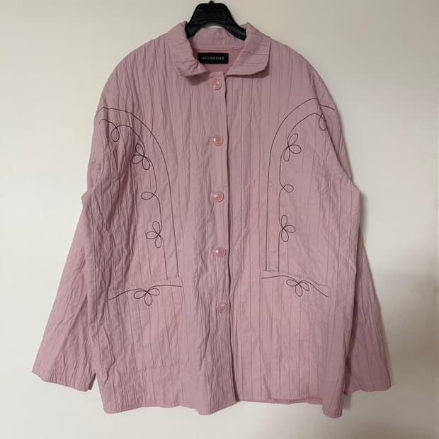 새상품 남자 퀄팅 루즈핏 자켓 (핑크)