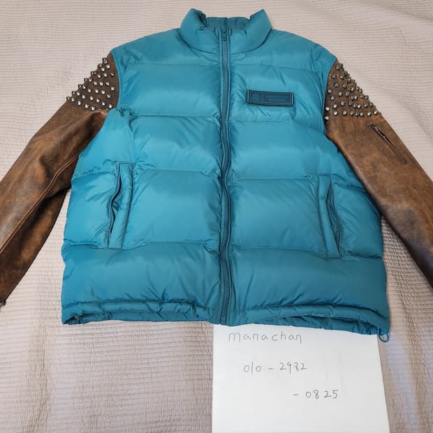 슈프림Supreme x 언더커버Undercover/스터드 레더 푸퍼/L