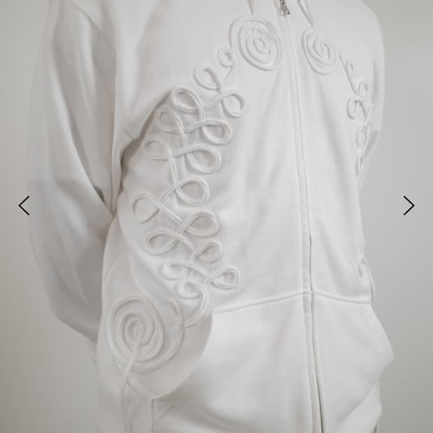 더즌매러 후드집업 화이트