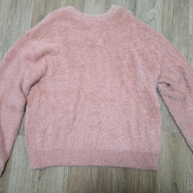 CROPPED HAIRY KNIT - PEACH