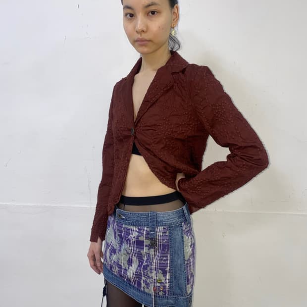 디젤 Diesel Deconstructed Strap mini skirt