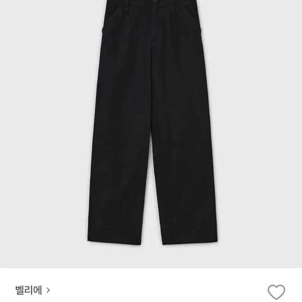 벨리에 플랫폼 치노팬츠 - 워시드 블랙 S