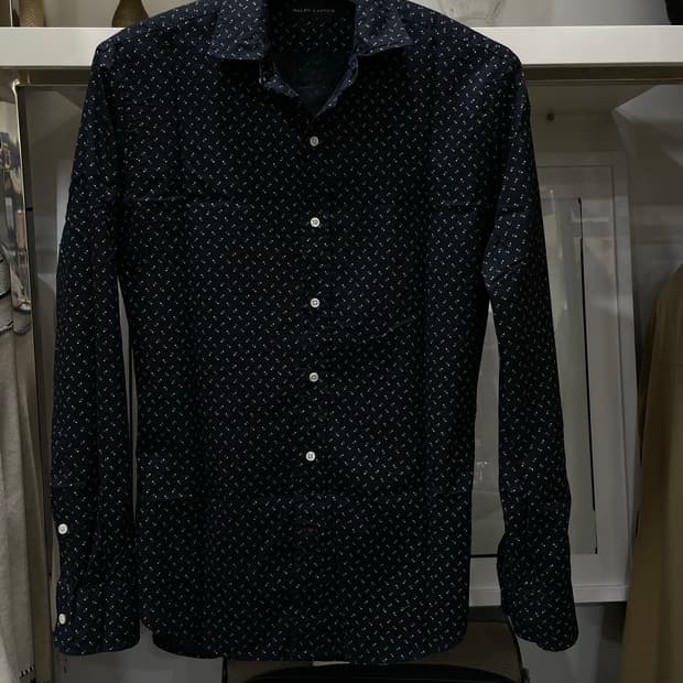 폴로랄프로렌(블랙라벨)/블랙 패턴셔츠