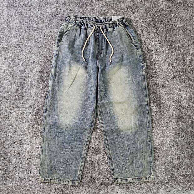 THE CROSS JEANS&CO 워싱 데님 팬츠