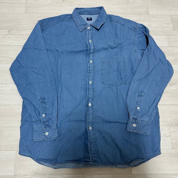 유니클로 오버데님셔츠 XL